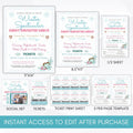 christmas dance flyer editable template